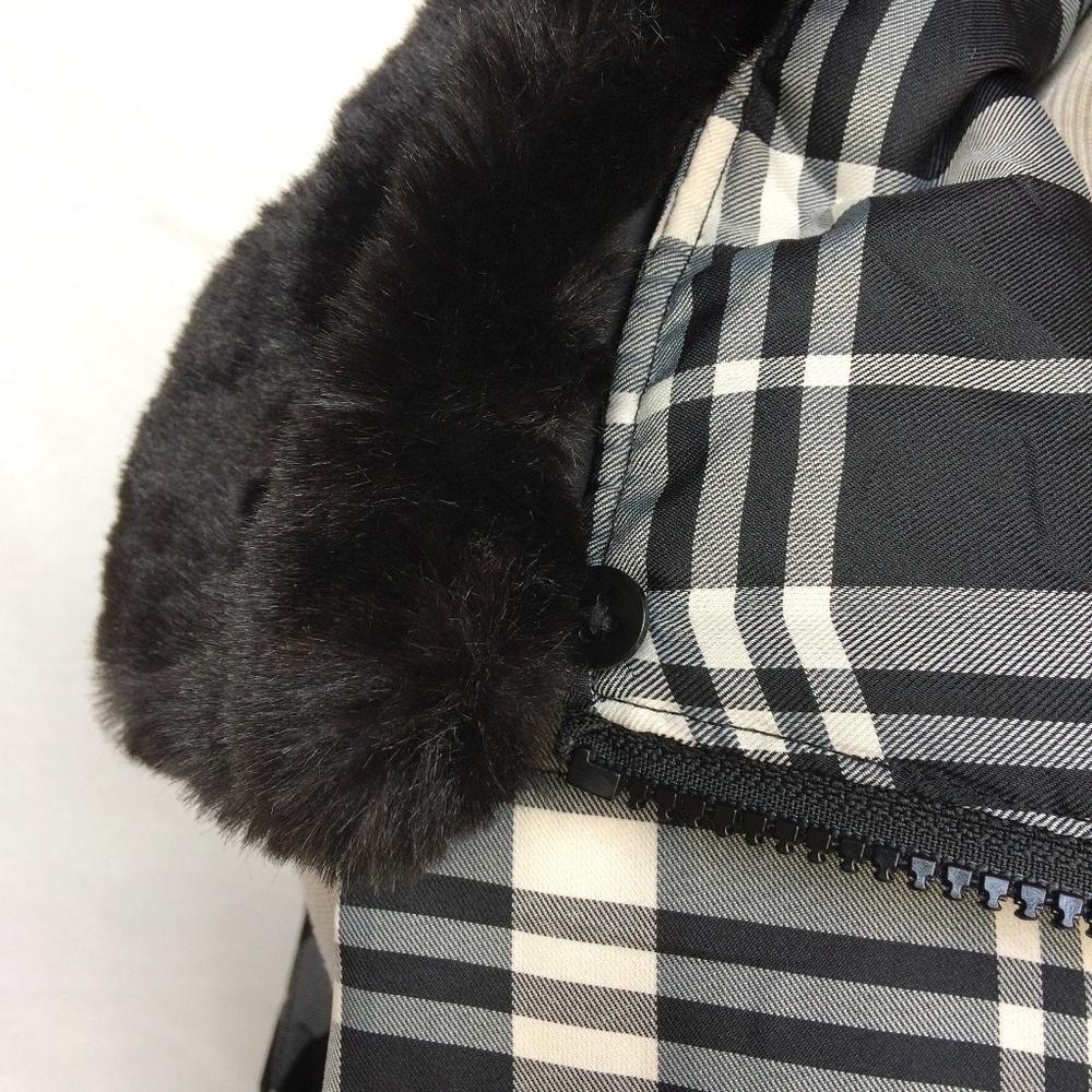 Ralph Lauren NWOT Plaid Faux Fur Vest M - Picture 7 of 8